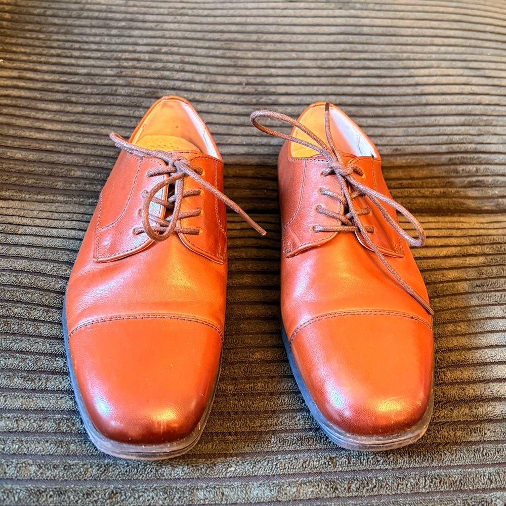 Florsheim Tan Leather Kid’s Oxfords